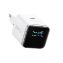 Адаптер живлення для телефона Anker Nano Charger 45W with Smart Display Aurora White (A121D321)