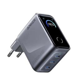 Адаптер живлення для телефона Anker Prime 160W, 3 Ports, Smart Display (A2687, B2687GZ1)