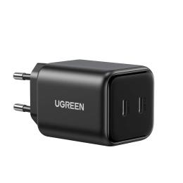 Адаптер живлення для телефона Ugreen X526 2xUSB-C 45W GaN Fast Charger Black (65058)