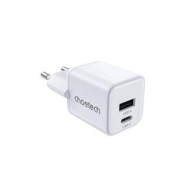 Адаптер живлення для телефона Choetech PD5012-EU-WH, USB-A/USB-С