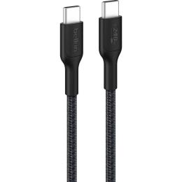 Дата-кабель Belkin USB-C  USB-C 240Вт PD, 1м Black CAB025HQ1MBK