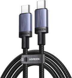 Дата-кабель Ugreen L528 USB-C to USB-C PD 3.0 100W 5A Fast Charging Cable 0.5m Space Gray (65831)