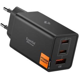 Адаптер живлення для телефона Spigen Essential 67W Wall Charger EE673EU Black ACH09458 8800283302929