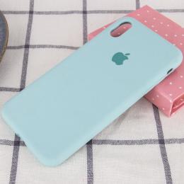 Чохол-накладка EpiK Silicone Case Full Protective (AA) для iPhone XS Max Turquoise Blue