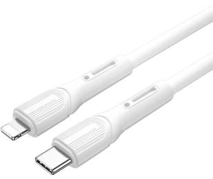 Дата-кабель WIWU Wi-C005 C-L Armor Series High Elastic TPE Fast Charging USB C to Lighting White