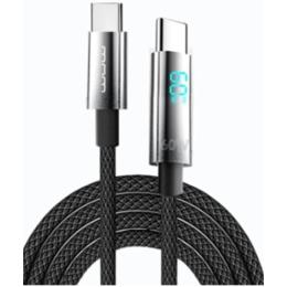 Дата-кабель WUW WUW-X214 Type-C to Type-C PD60W 1m Black
