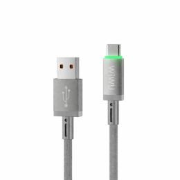 Дата-кабель WIWU Wi-C082 60W Maglink Magnetic Cable USB A to Type C Gray