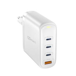 Адаптер живлення для телефона WIWU Wi-U020 120W GaN Charger/EU plug White