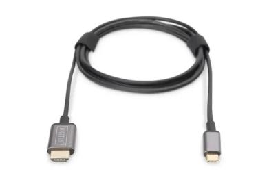 Відео-кабель Digitus USB-C  -  HDMA UHD 4K, M/M, 1.8м DA-70821