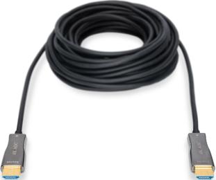Відео-кабель Digitus HDMI UHD 4K, AOC hybrid-fiber, type A M/M, 10м Black AK-330125-100-S