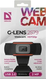 Веб-камера Defender G-lens 2579 Black HD720P