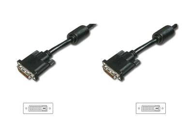 Відео-кабель Digitus DVI-D dual link (AM/AM) 3м Black AK-320101-030-S