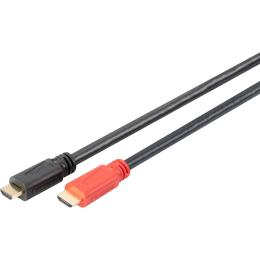 Відео-кабель Digitus HDMI Full HD, w/Amplifier, type A M/M, 10м Black AK-330105-100-S