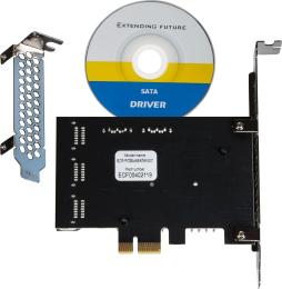Плата розширення Frime ECF-PCIEto8SATAIII001 PCI-E x1 to 8 x Sata III, 88SE9215