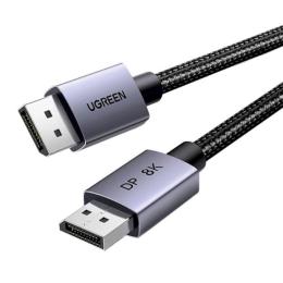 Відео-кабель Ugreen DP120 DisplayPort to DisplayPort 1.4 8K@60Hz 3m Black (25906)