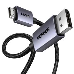Відео-кабель Ugreen DP125 DisplayPort to HDMI 2.0 4K@30Hz 2m Black (35842)