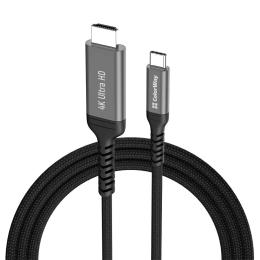 Відео-кабель ColorWay USB-C to HDMI 4K 60Hz 2m Black CW-CBCHD077-BK