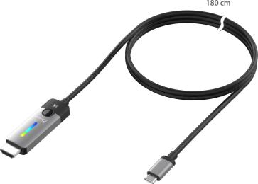Відео-кабель J5create JCC157-N, USB-C на HDMI, 1.8м