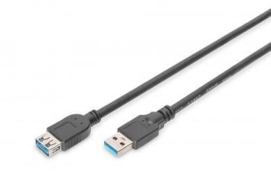Кабельний подовжувач Digitus ASSMANN USB 3.0 (AM/AF) 3.0м Black (AK-300203-030-S)