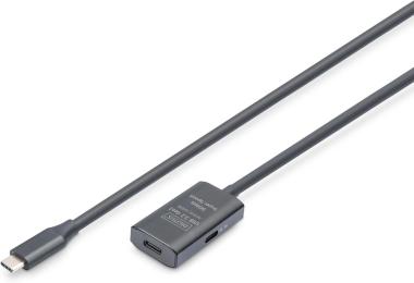 Кабельний подовжувач Digitus USB 3.2 Gen1 Active Cable 5G C/M-C/F 5м Black (DA-73108)