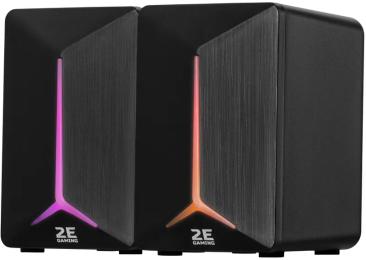 Акустична система 2E Speakers SG300 Black 2.0, RGB 3.5 мм