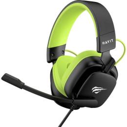 Накладні навушники Havit H2048U Plug USB 7.1, with mic Black Green