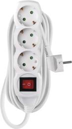 Мережевий фільтр Emos P1325R White 3 розетки 5 м