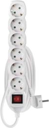 Мережевий фільтр Emos P1623R 6 розеток 3 м з вимикачем 16A 1.5 мм
