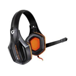 Накладні навушники Gemix W-330 Black Orange провідні з мікрофоном