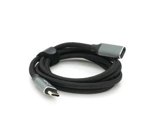 Дата-кабель Voltronic (36842) YT-TC-TC-B-1m Type-C (тато) - Type-C (мама) Black