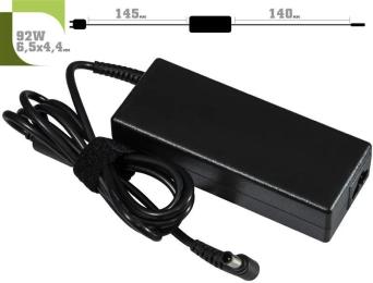 Блок живлення для ноутбука 1stCharger AC1STSO92WA2 (Sony 19.5 V 92W 4.7 A 6.5х4.4мм) + каб.жив.