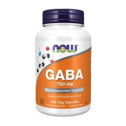 Амінокислота NOW GABA 750 mg (100 cap) (05704-01)