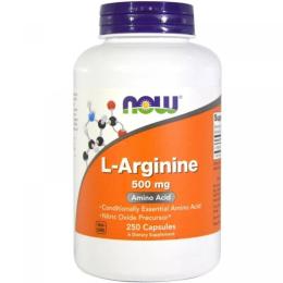 Амінокислота NOW L-Arginine 500 mg (250 caps) (00197-01)