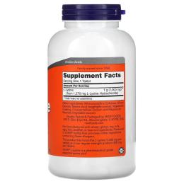 Амінокислота NOW L-Lysine 1000 mg (250 tab) (10408-01)