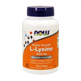 Амінокислота NOW L-Lysine 1000 mg double strength (100 tabs) (03872-01)