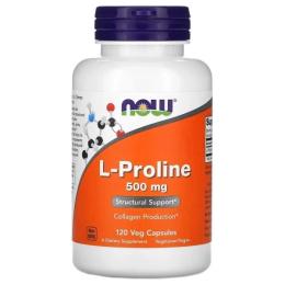 Амінокислота Now L-Proline 500 mg (120 veg caps) (09180-01)
