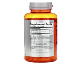 Амінокислота Now Arginine &amp; Citrulline 500 mg/250 mg (120 caps) (06703-01)