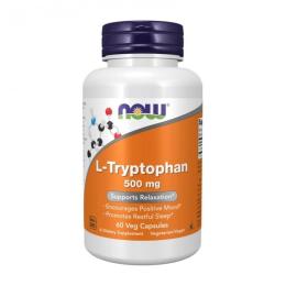 Амінокислота NOW L-Tryptophan 500 mg (60 veg caps) (07385-01)