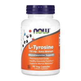 Амінокислота NOW L-Tyrosine 750 mg (90 caps) (06453-01)
