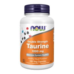 Амінокислота NOW Taurine 1000 mg Double Strenth (100 veg caps) (07716-01)