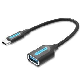 Перехідник Vention (CCVBB) USB 3.1 Type-C (тато)  -  OTG USB3.0 AF (мама) 0.15 m Black