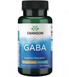 Амінокислота Swanson GABA 500 mg (100 caps) (19107-01)