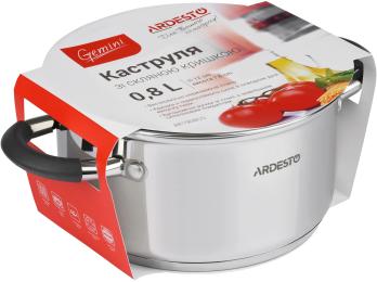 Каструля Ardesto Gemini Salerno AR1908CS скляна кришка, 0.8 л