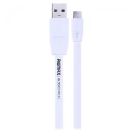 Дата-кабель Remax ull Speed Micro-USB (тато)  -  USB (тато) 1 м White (RC-001M)