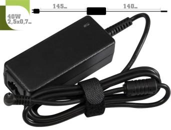 Блок живлення для ноутбука 1stCharger AC1STSA40WB (Samsung 12V 40W 3.33A 2.5х0.7мм) + каб.жив.