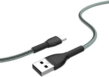 Дата-кабель ColorWay CW-CBUM041-GR 1m USB (тато) - microUSB (тато) Gray
