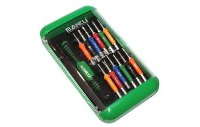 Набір інструментів Baku 6312 (Ручка+12насадок+пінцет прямий),Box