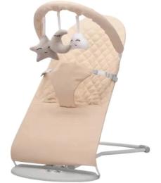 Дитячий шезлонг Kidilo Baby Shaking chair DKL-1108 Beige