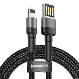 Дата-кабель Baseus Cafule CALKLF-HG1 2m USB (тато) - Lightning (тато) Black Gray