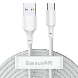 Дата-кабель Baseus TZCATZJ-02 1.5m USB(тато) - USB Type C(тато) White